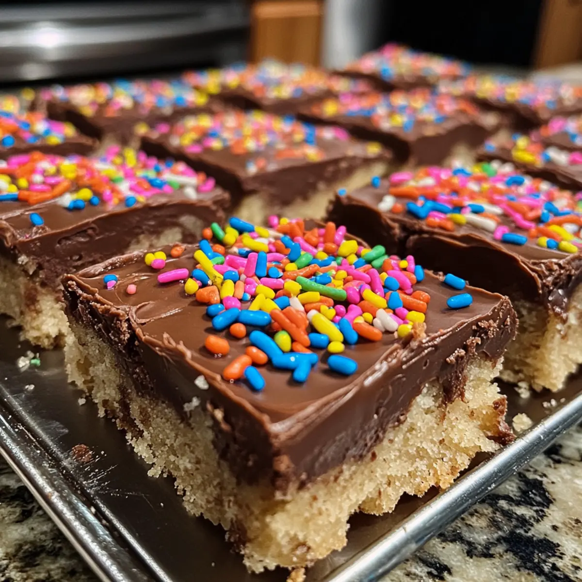 Chocolate Sugar Cookie Bars