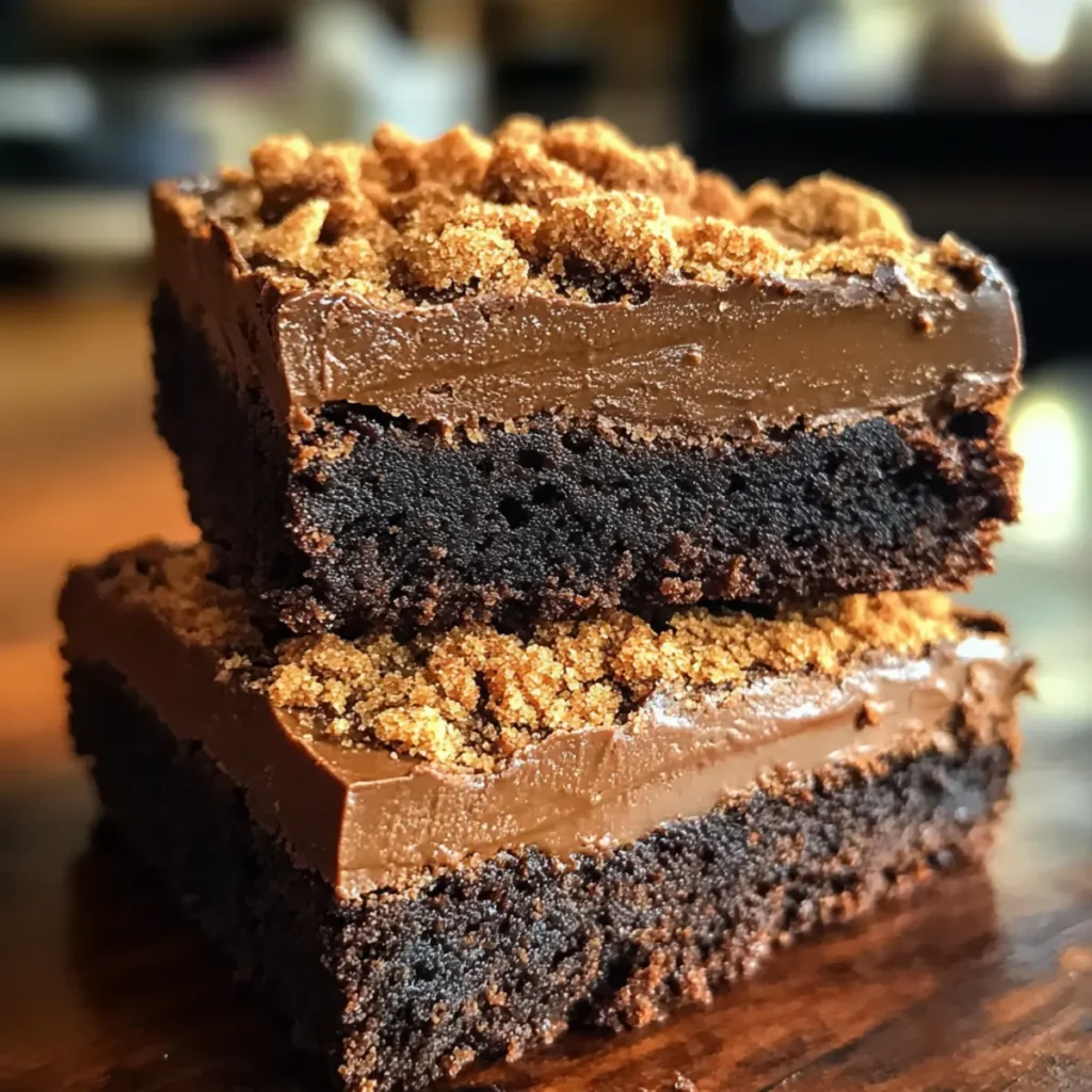 Gooey Biscoff Brownies