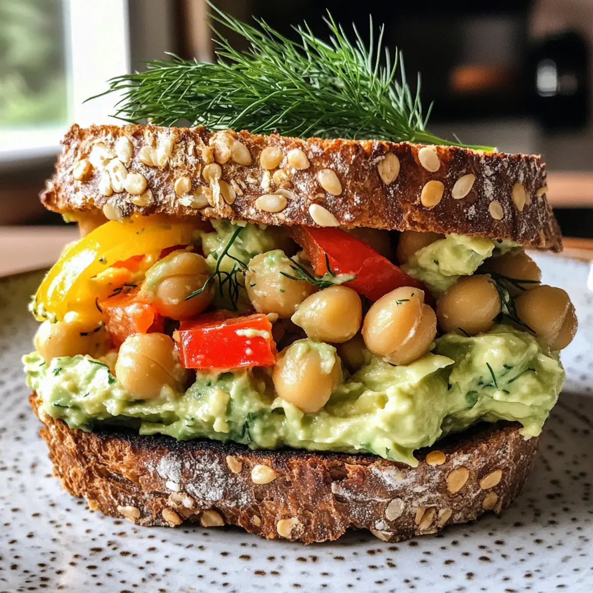 Smashed Chickpea Salad Sandwich