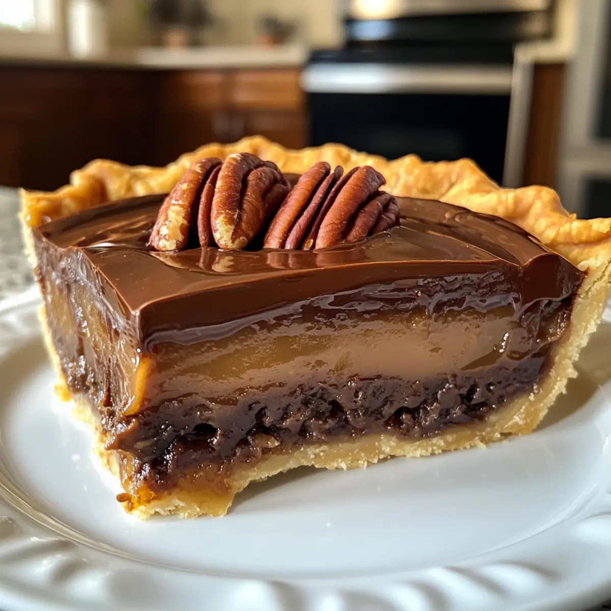 Fudgy Turtle Pie
