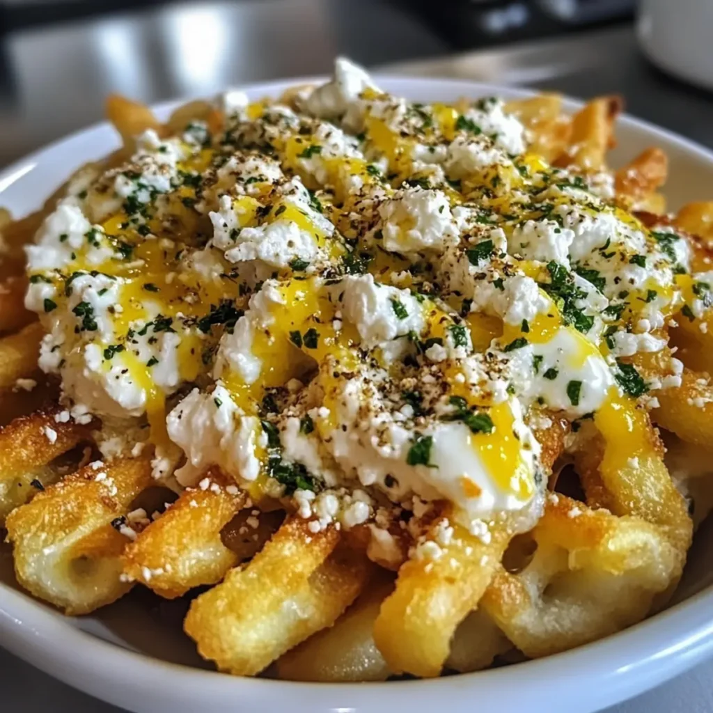 Greek Lemon Feta Fries