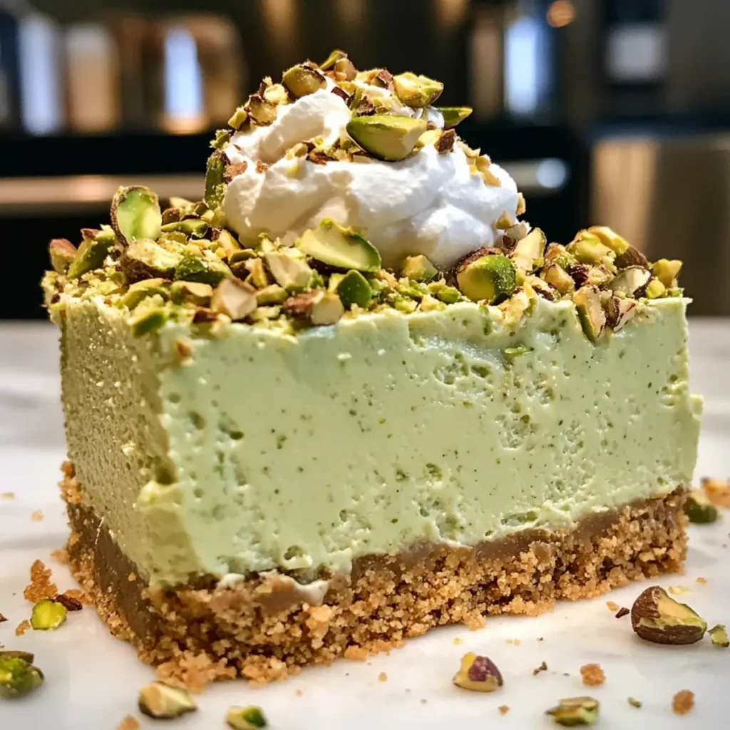 Nutty No-Bake Pistachio Cheesecake
