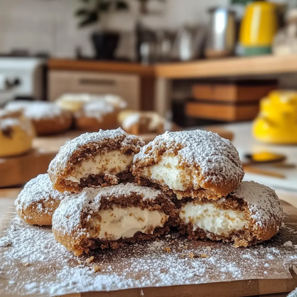 Tiramisu Crinkle Cookies