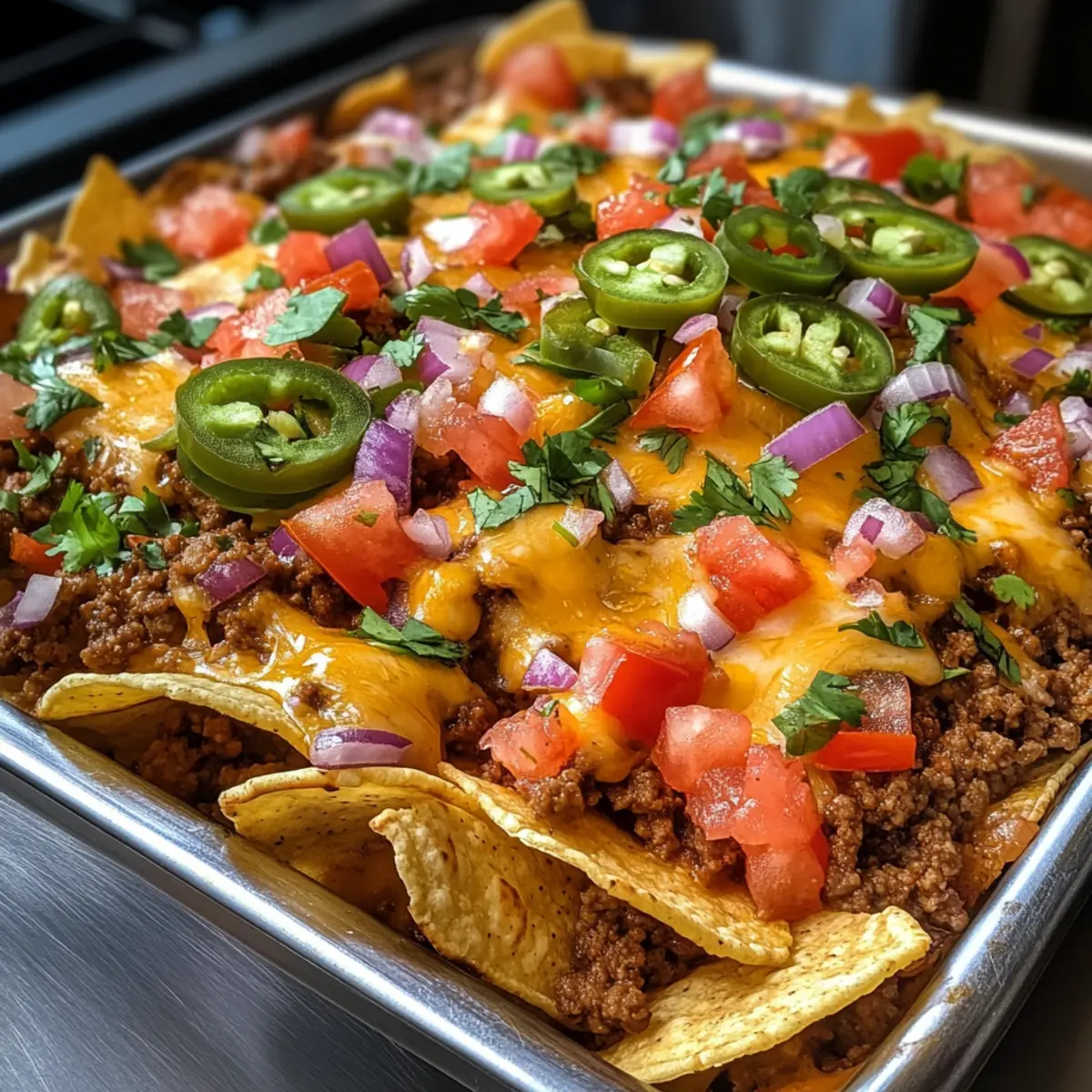 Sheet Pan Loaded Nachos