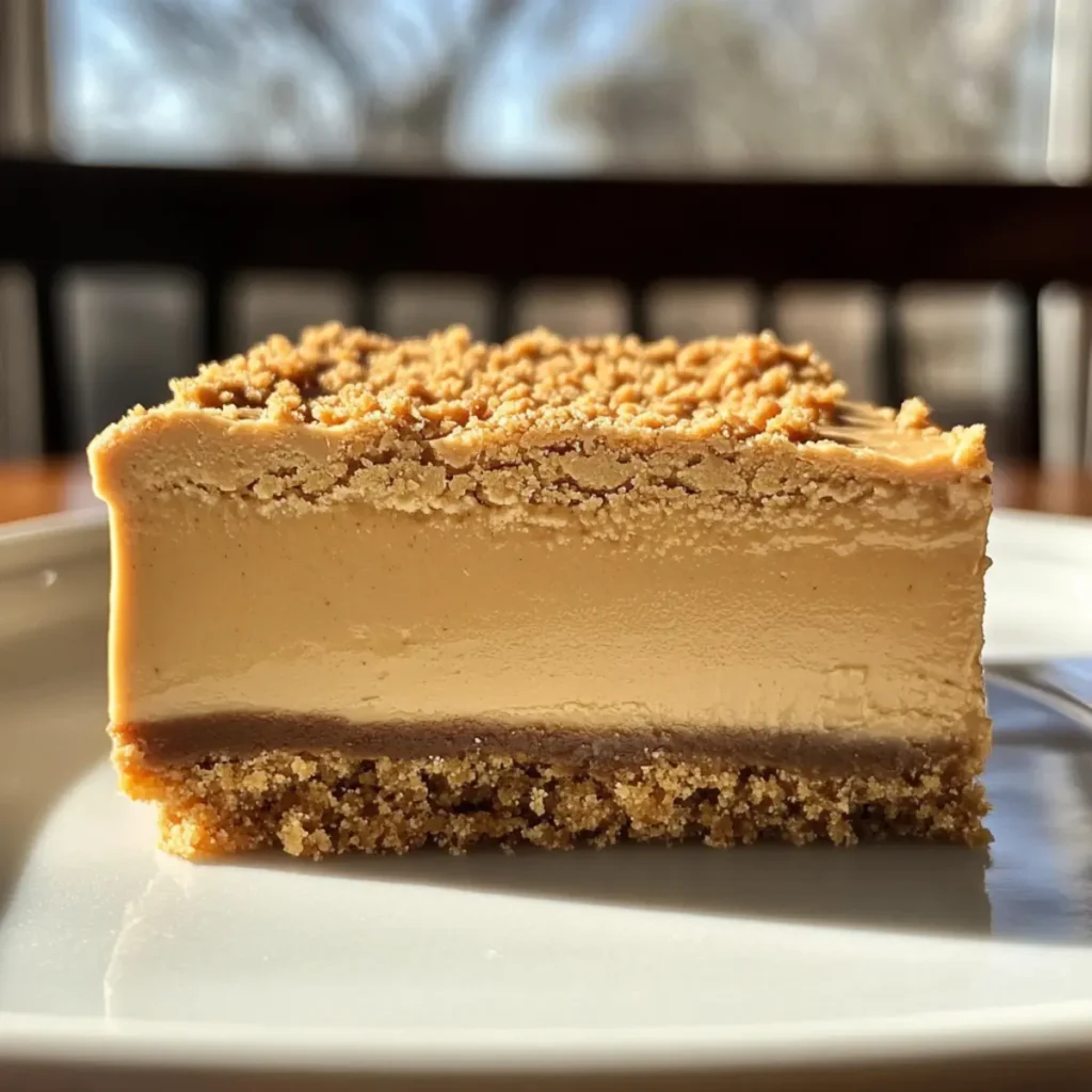 No Bake Peanut Butter Cheesecake Bars