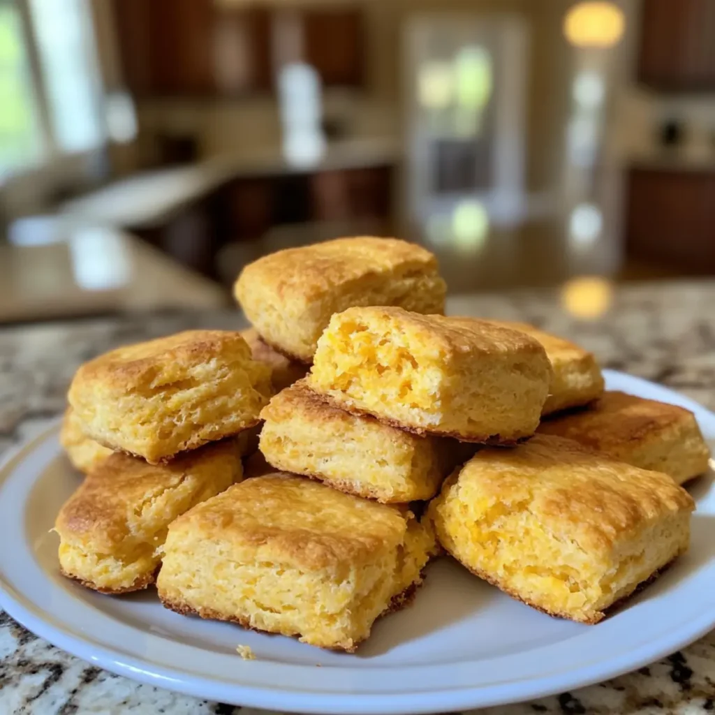 Crispy Homemade Cornbread Biscuits
