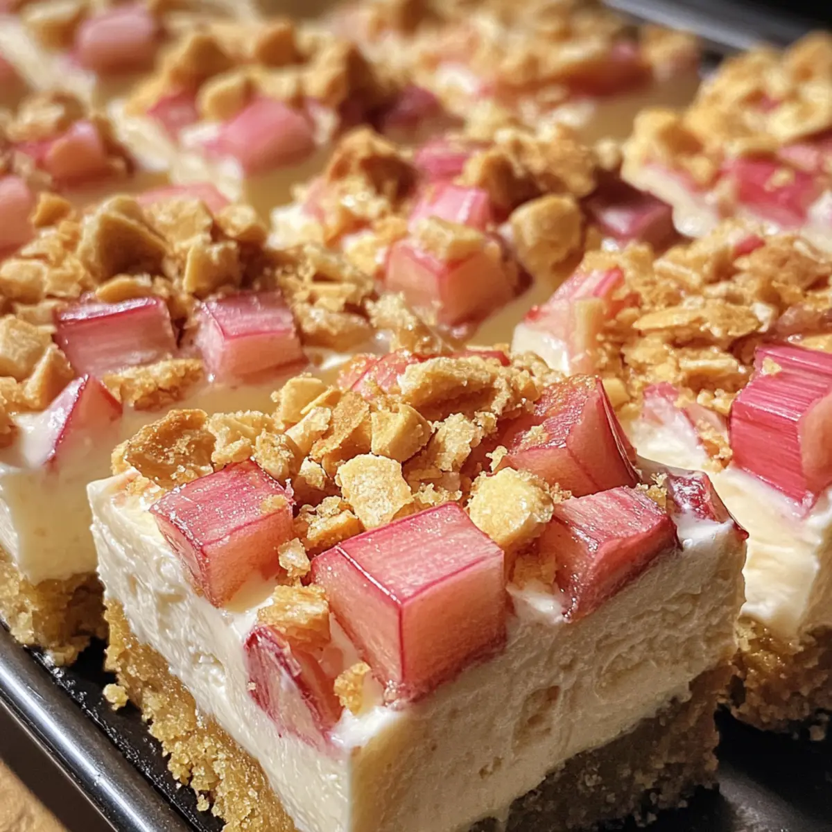 Rhubarb Cream Cheese Bars