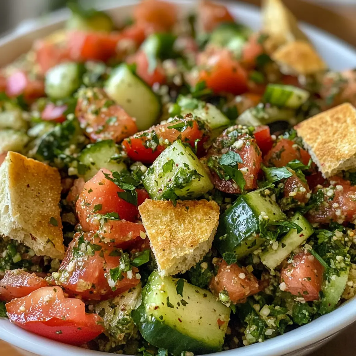 Fresh Lebanese Summer Mezze Fattoush Tabbouleh Salad