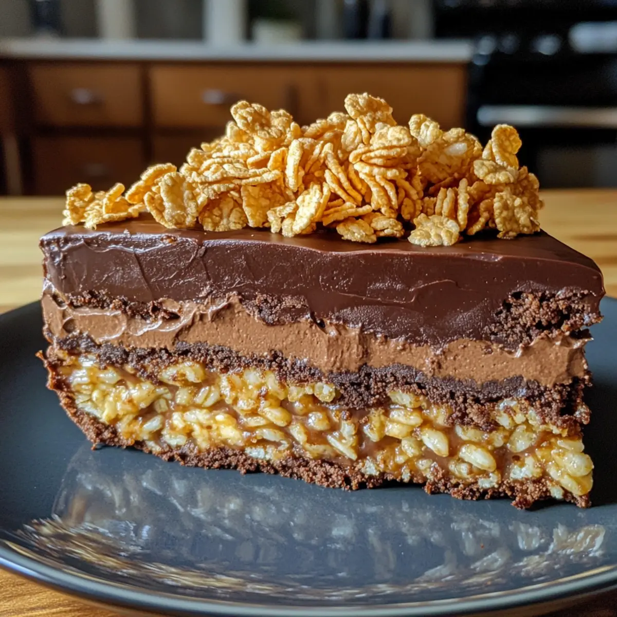 Viral Lazy Cat Choco Crunch Cake