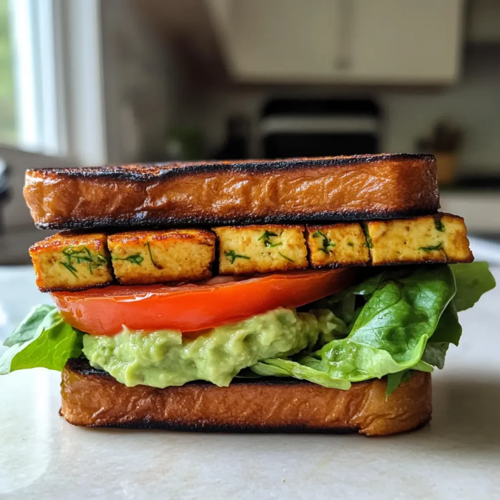 Summer Smoky Tofu Lettuce Tomato