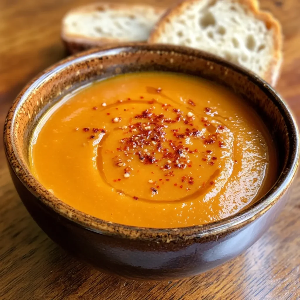 Spicy Miso Carrot Soup