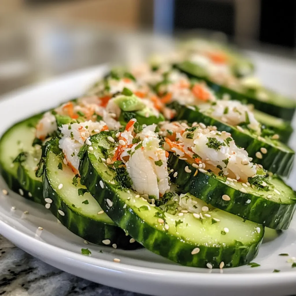California Roll Cucumber Salad
