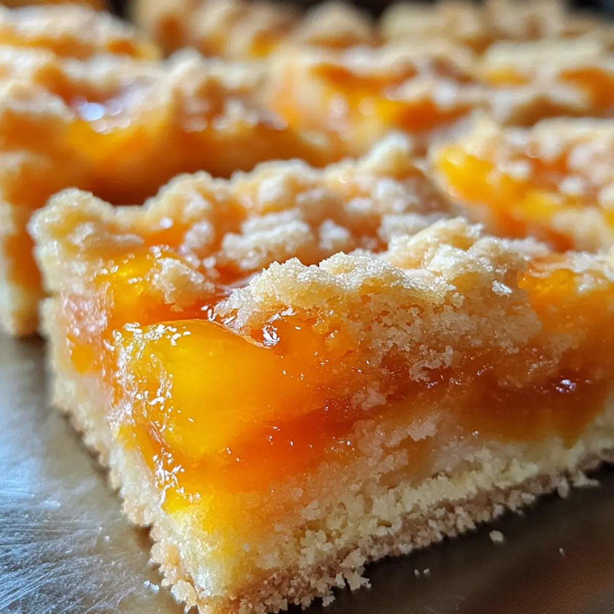 Apricot Shortbread Bars