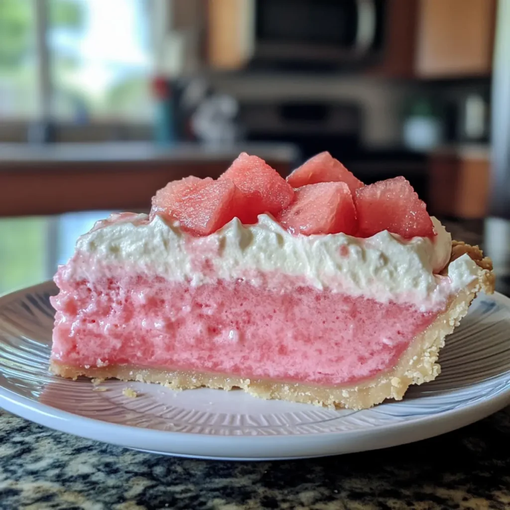 No-Bake Watermelon Pie