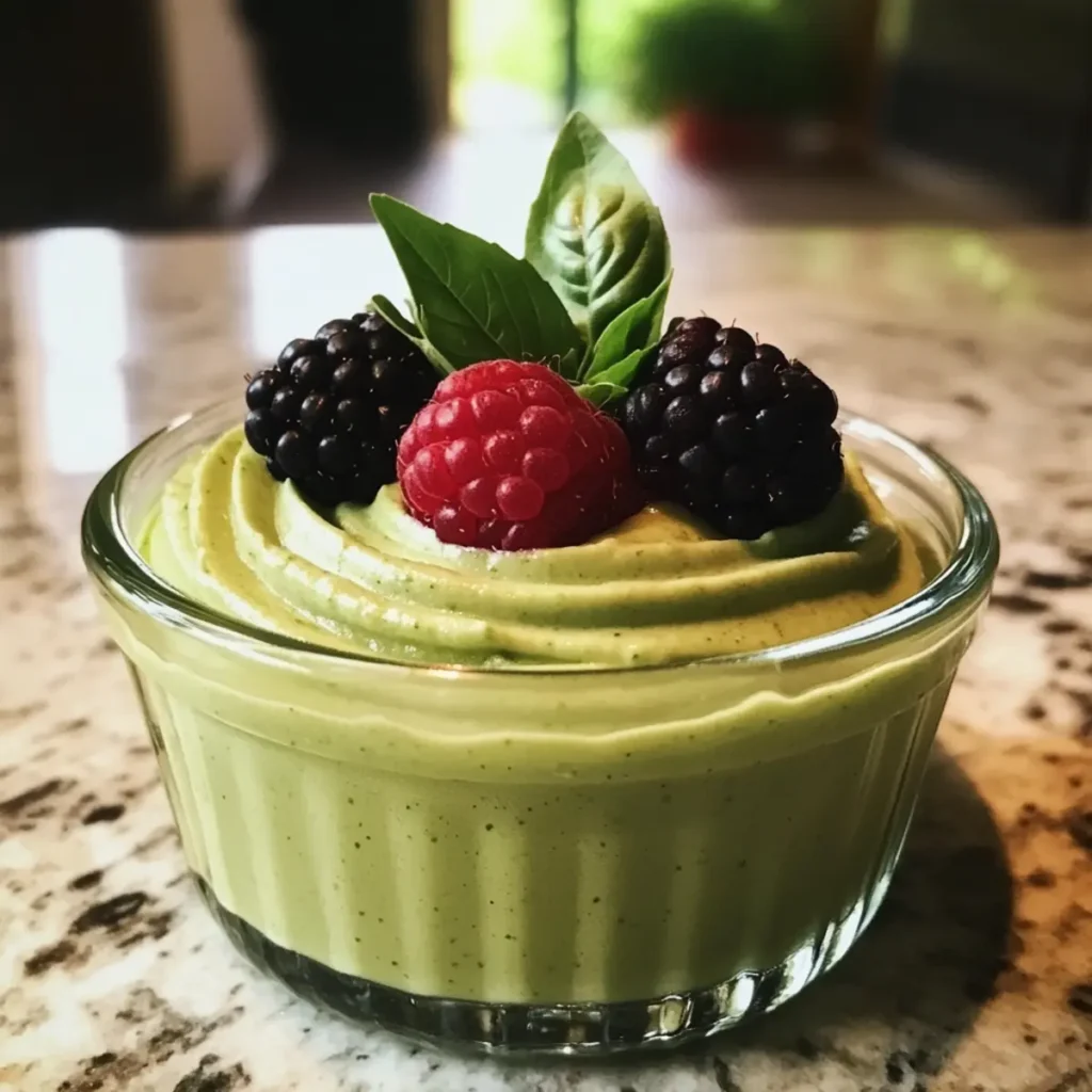 Light Fresh Basil Mousse