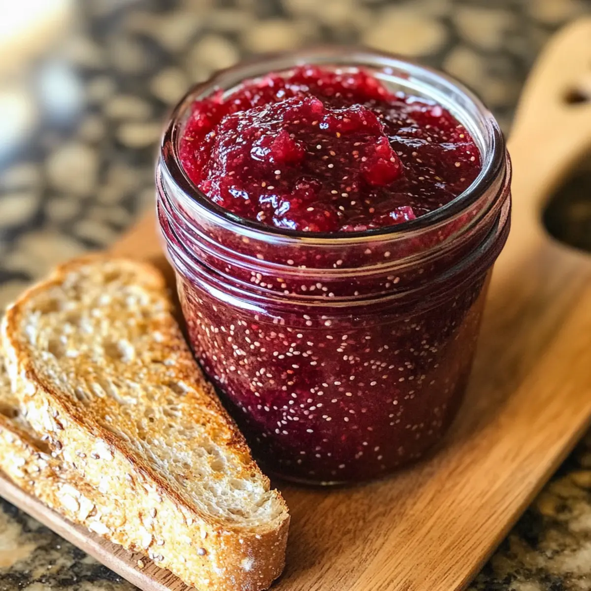 Crockpot Strawberry Chia Jam