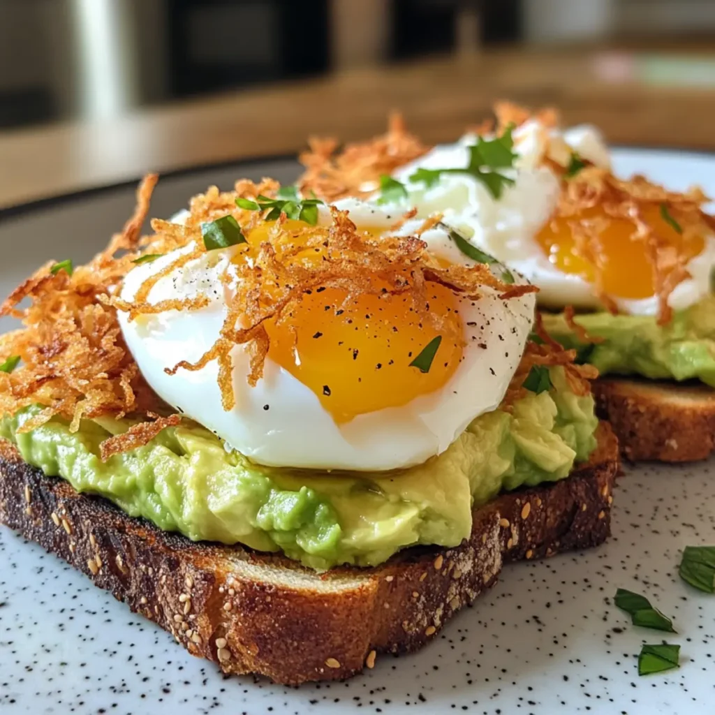 Crispy Hash Brown Avocado Toast