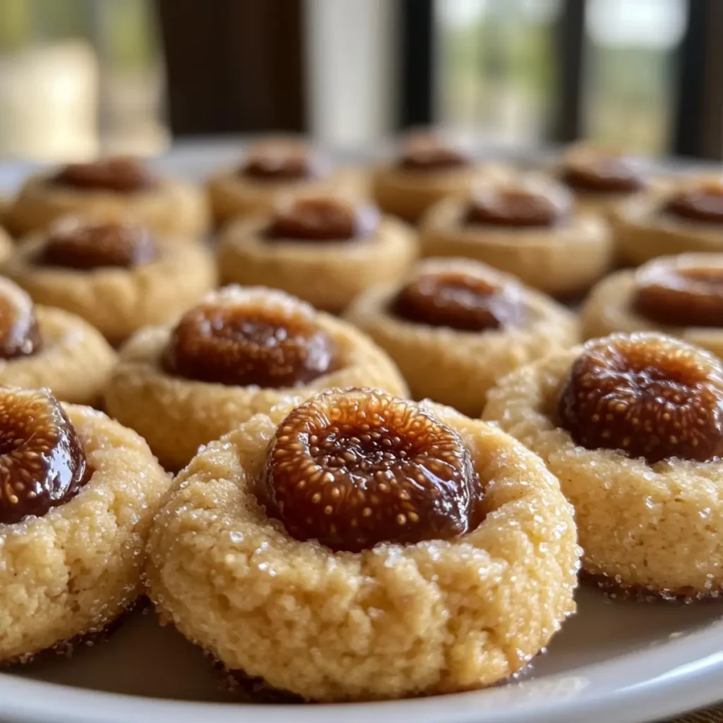 Cardamom Fig Thumbprint Cookies