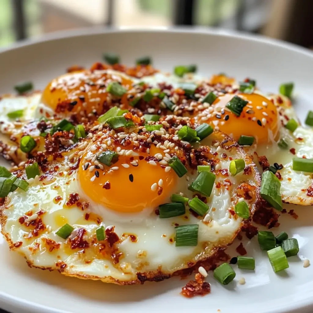 Buttery Chili Crisp Fried Eggs