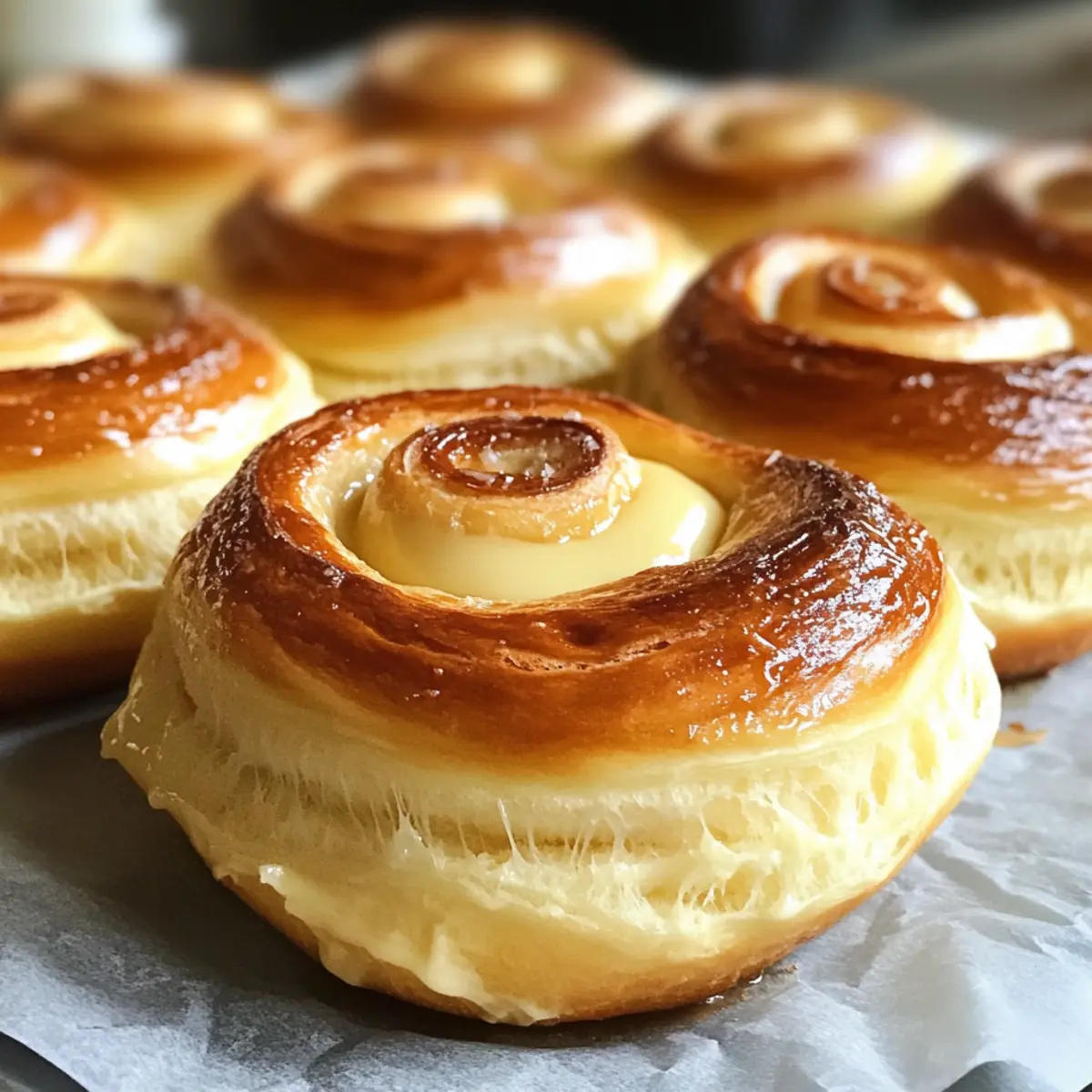 Danish Carnival Buns with Creamy Vanilla Cheesecake Filling