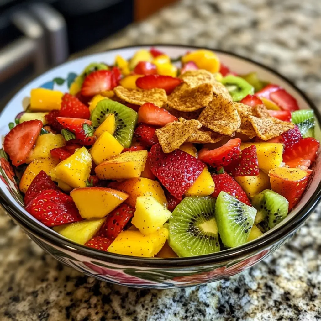 Fruit Salsa with Cinnamon Chips