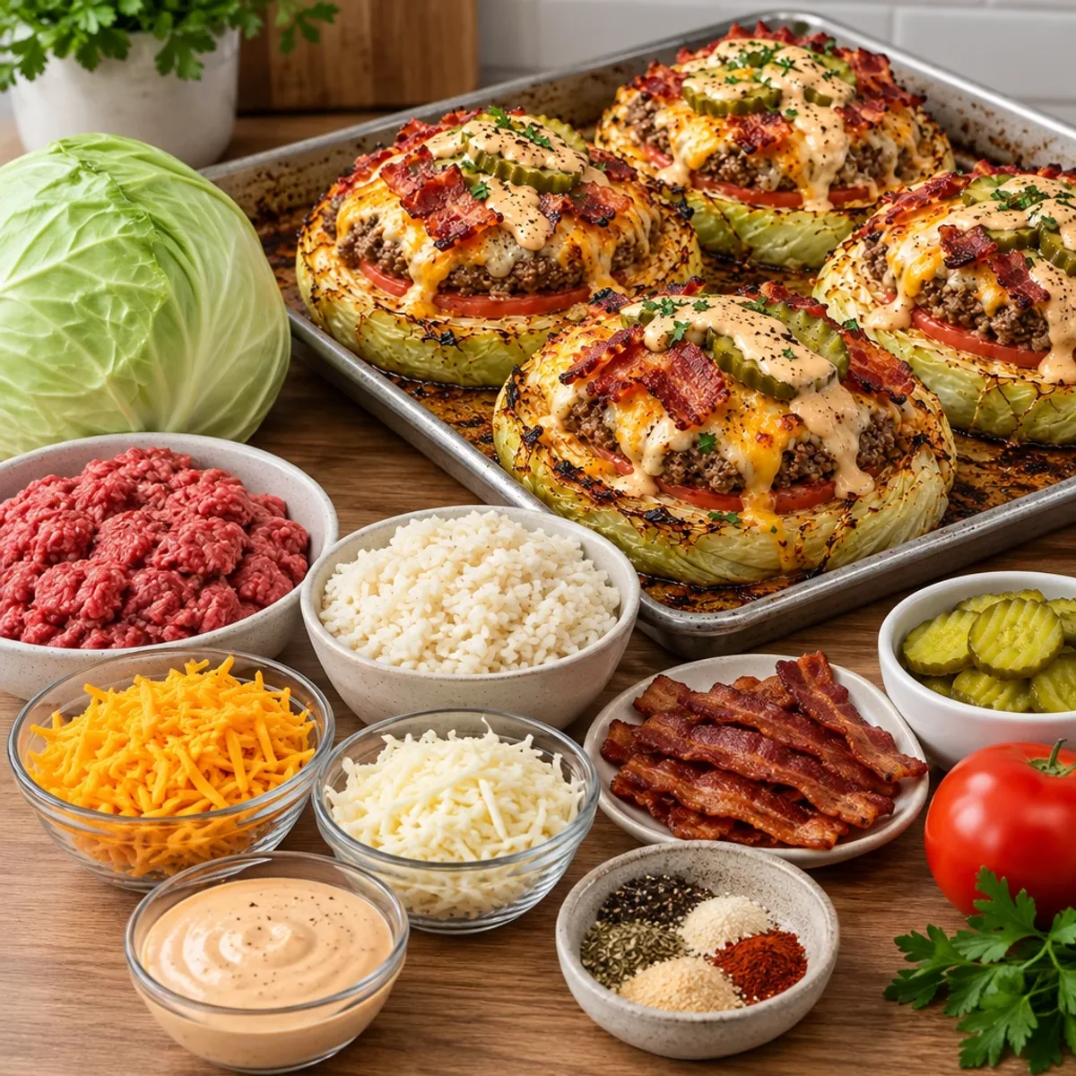 Beef and Rice Stuffed Cabbage Rings with Creamy Topping article image 2