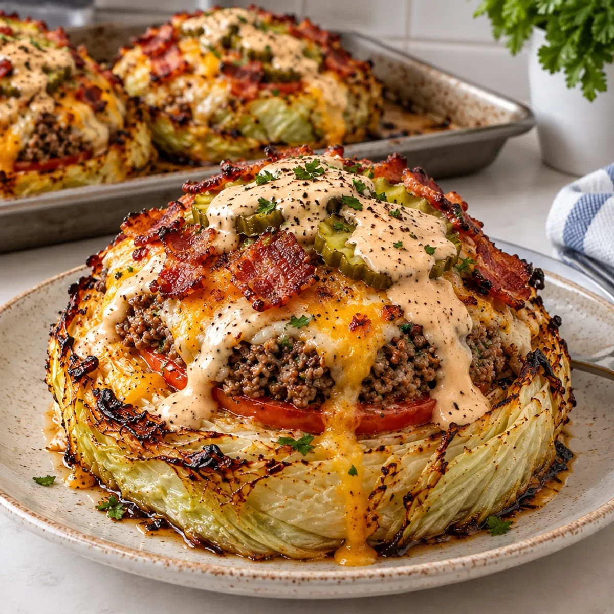 Beef and Rice Stuffed Cabbage Rings with Creamy Topping article image 4