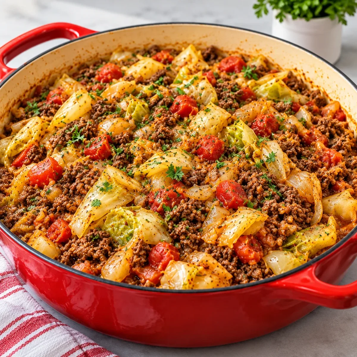 Cabbage and Ground Beef Skillet for Cozy Weeknights