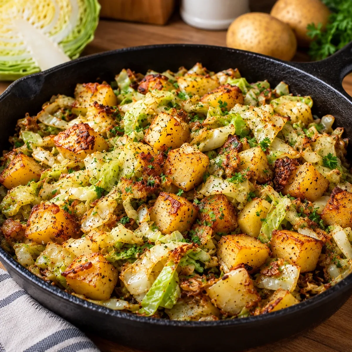 Cabbage and Potato Hash: Comfort in Every Bite
