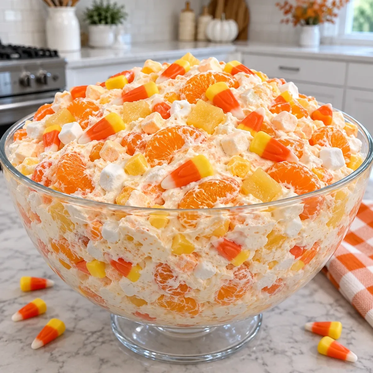 Candy Corn Cheesecake Fluff Salad: A Halloween Treat! article image 4