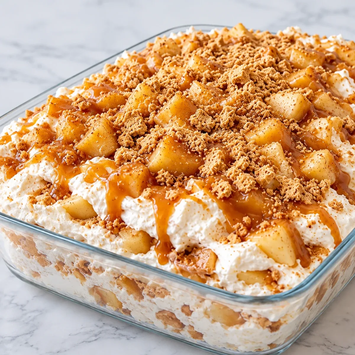 Caramel Apple Pie Cheesecake Fluff Salad Bliss