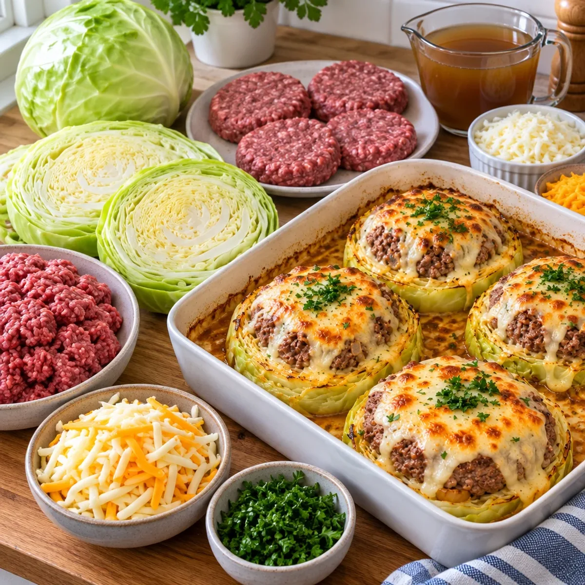 Cheesy Cabbage Burger Steaks for a Comfort Food Win article image 2