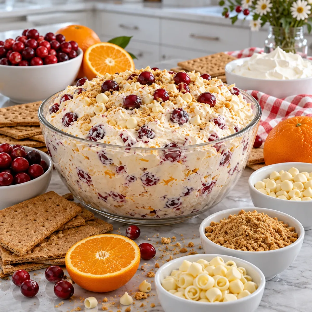 Cranberry Orange White Chocolate Cheesecake Fluff Delight article image 2