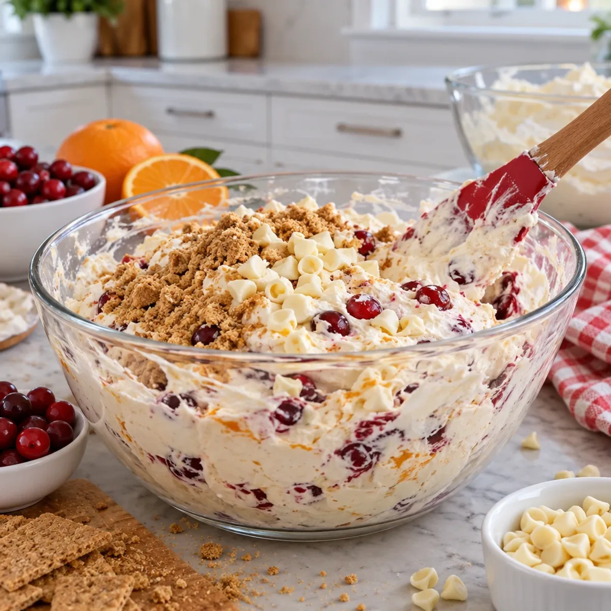 Cranberry Orange White Chocolate Cheesecake Fluff Delight article image 3