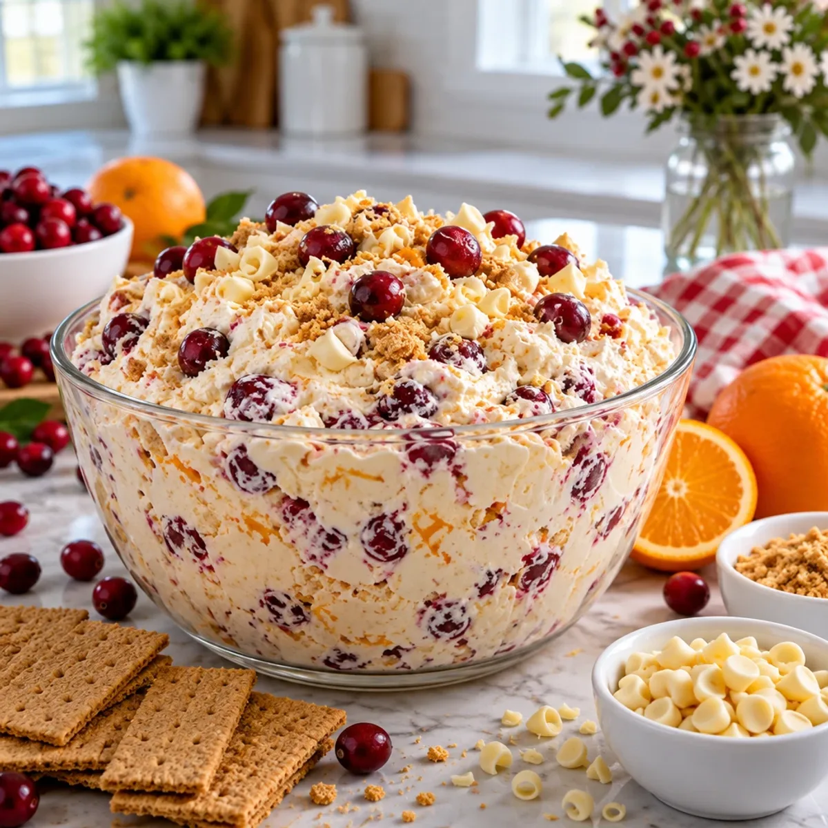 Cranberry Orange White Chocolate Cheesecake Fluff Delight article image 4