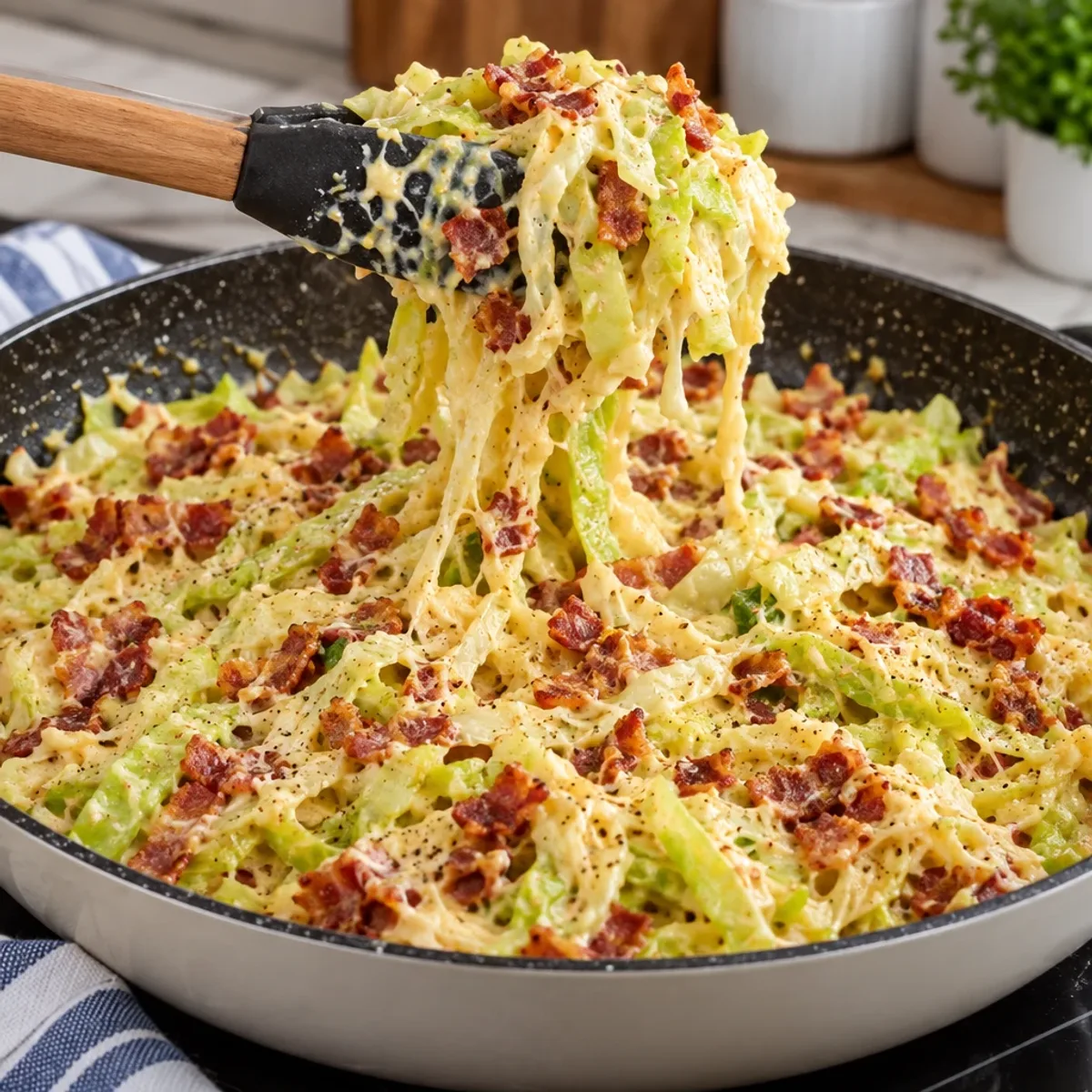 Creamy Cabbage Carbonara – Flavor Packed, Pasta-Free Delight article image 3