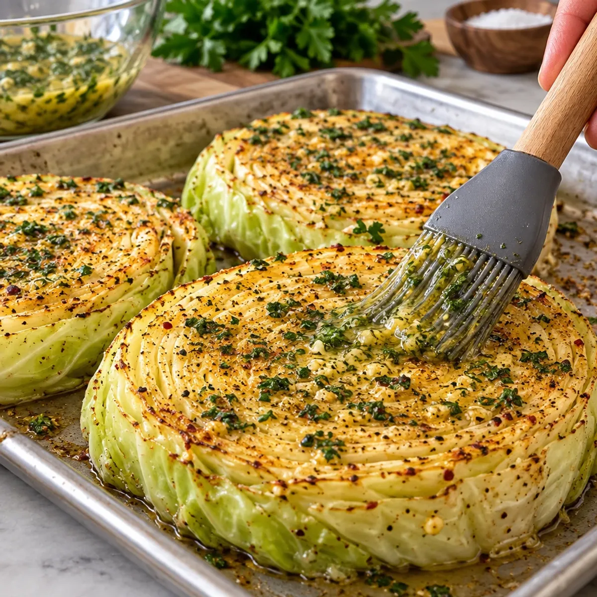 Delicious Herb-Butter Roasted Cabbage Steaks article image 3