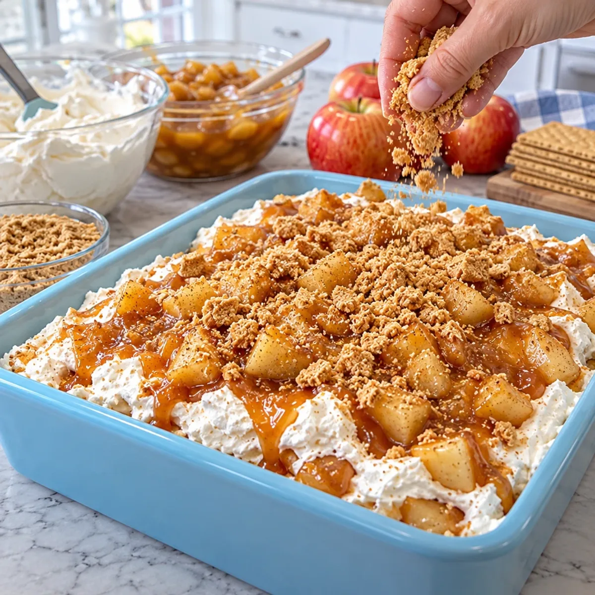 Delightful Caramel Apple Pie Cheesecake Fluff Dessert article image 3