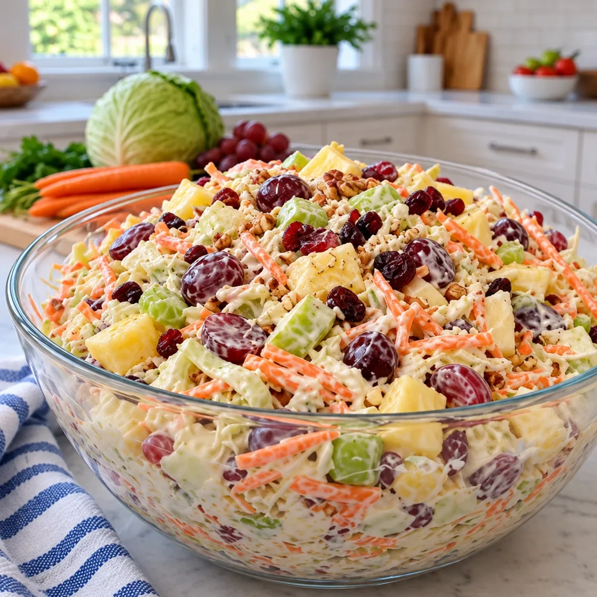 Fruits & Vegetable Salad: A Crunchy, Creamy Delight