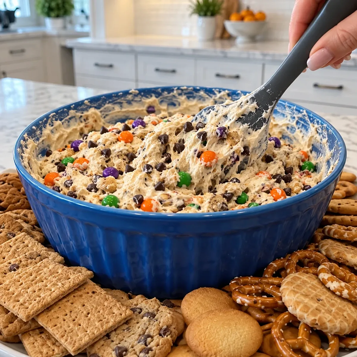 Halloween Monster Cookie Cheesecake Dip You'll Love article image 3
