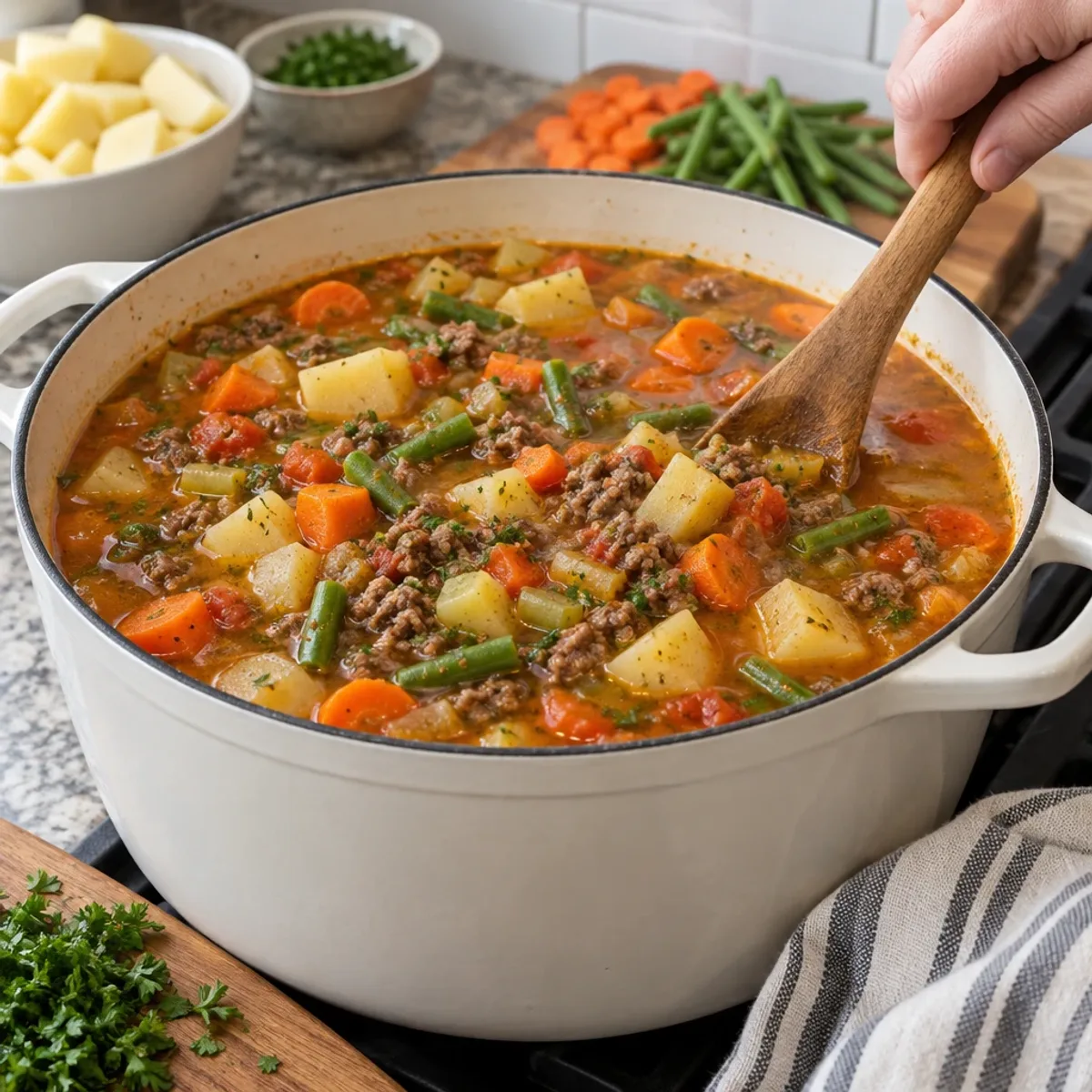 Hearty Vegetable and Ground Beef Soup for Cozy Nights article image 3