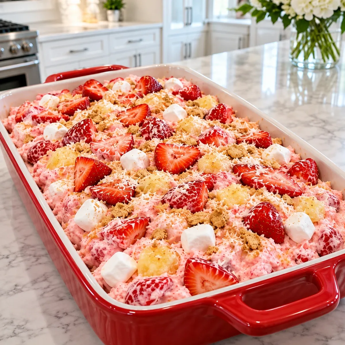 Homemade Strawberry Fluff Salad That Dazzles Your Taste Buds