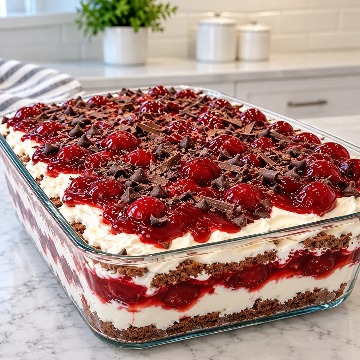 Irresistible Chocolate Cherry Layered Dessert