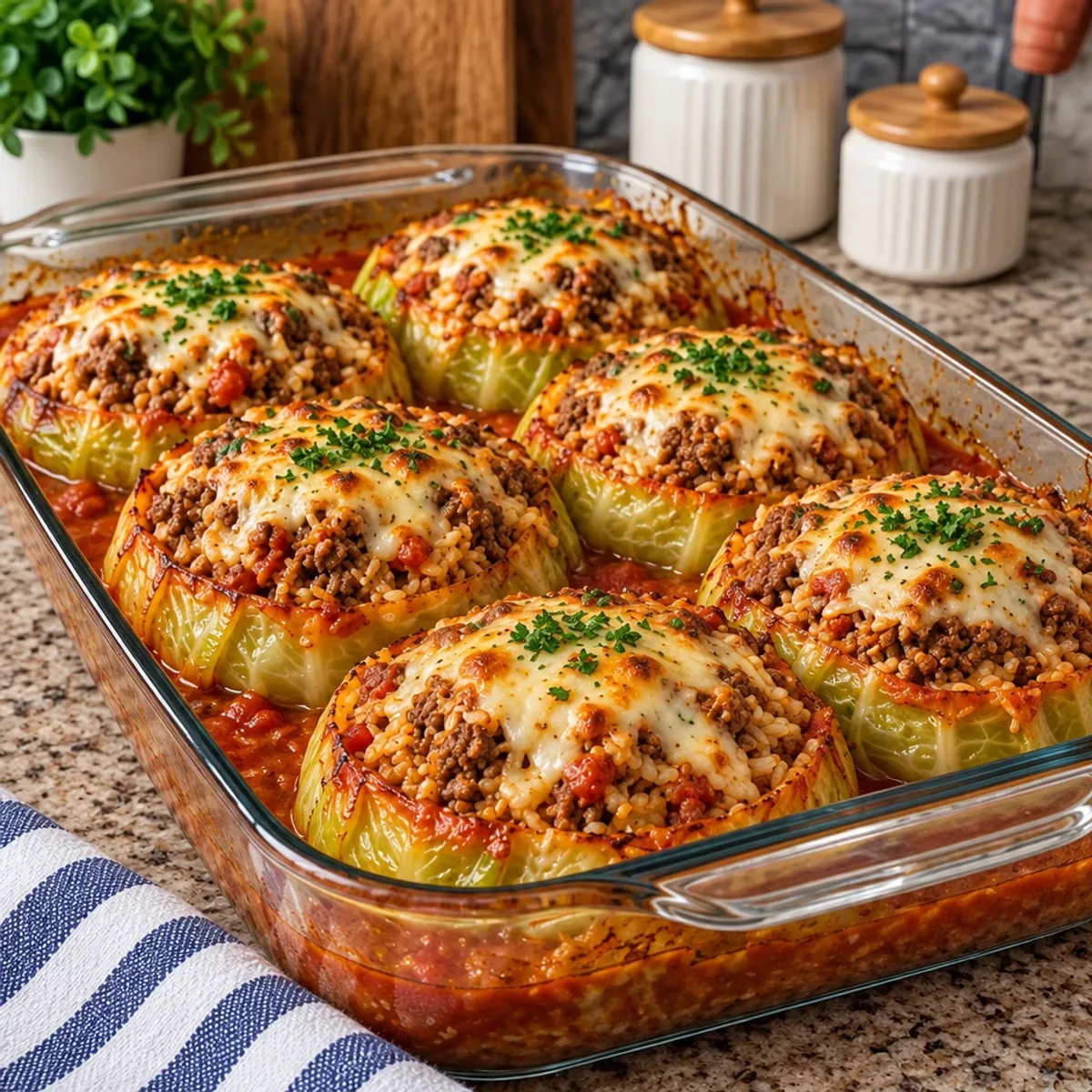 Savor Oven-Baked Beef-Stuffed Cabbage Tonight