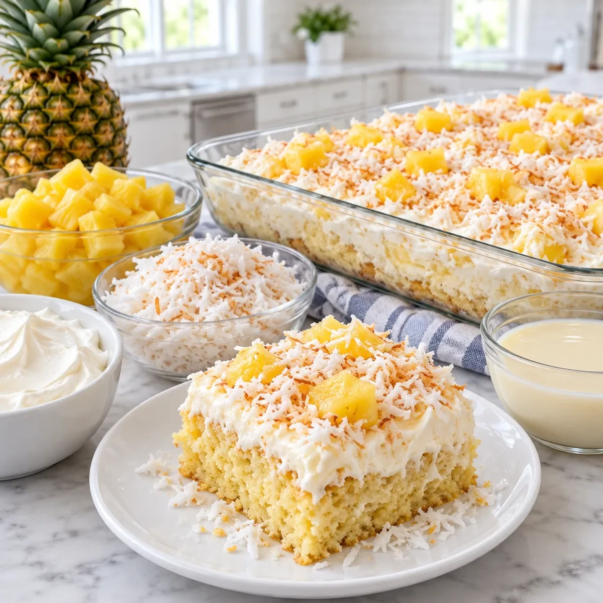 Pineapple Coconut Cream Sheet Cake Bliss article image 2
