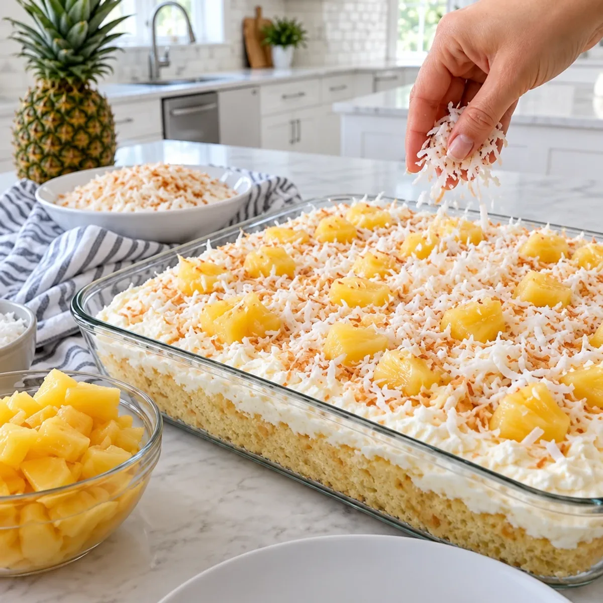 Pineapple Coconut Cream Sheet Cake Bliss article image 3