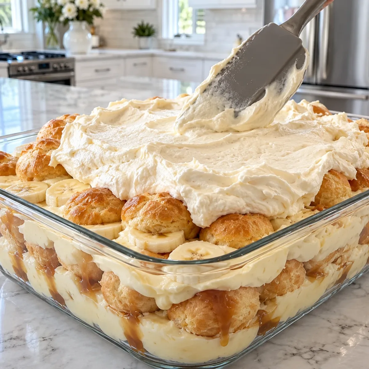 Salted Caramel Banana Cream Puff Trifle Delight article image 3