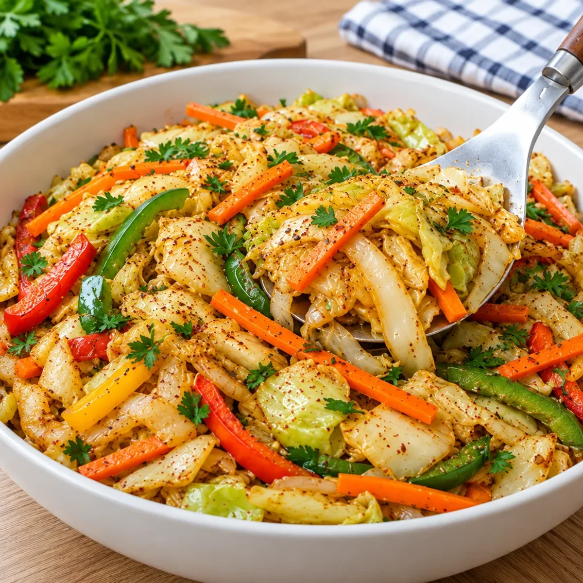 Sautéed Cabbage and Colorful Veggies: A Tasty Side Dish