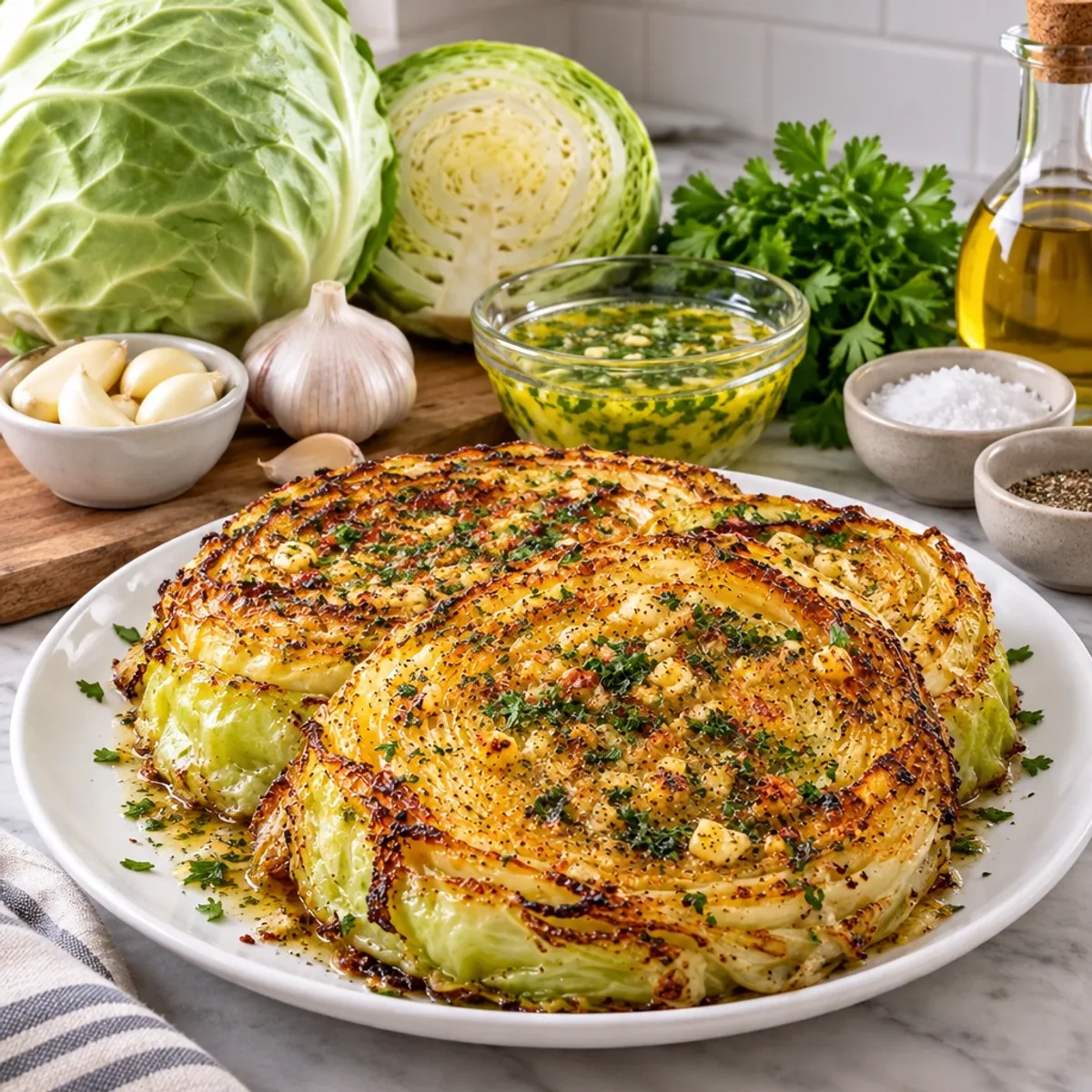 Savory Garlic Herb Cabbage Steaks for a Flavorful Side article image 2