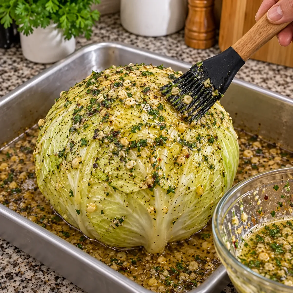 Savory Oven-Roasted Cabbage with Herb-Infused Garlic Butter article image 3